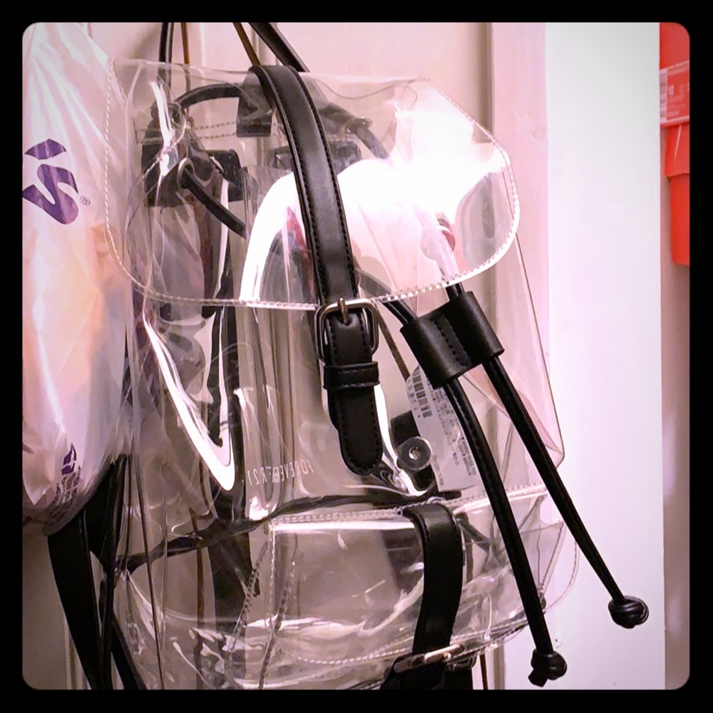 Clear mini backpack from Forever21
